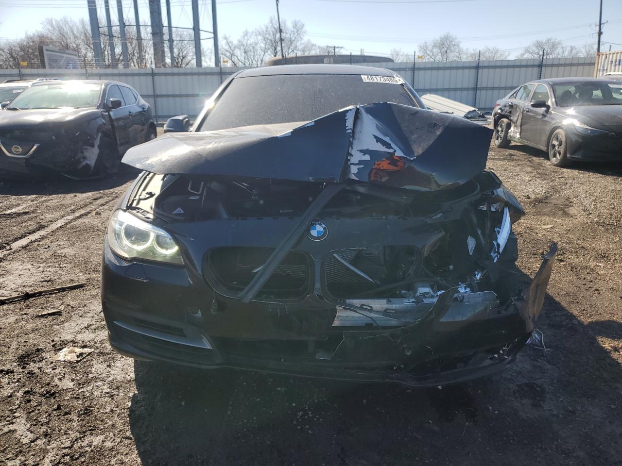 2014 BMW 5er VIN WBA5B3C54ED538450 Copart auction photo, front end damage thumbnail 5