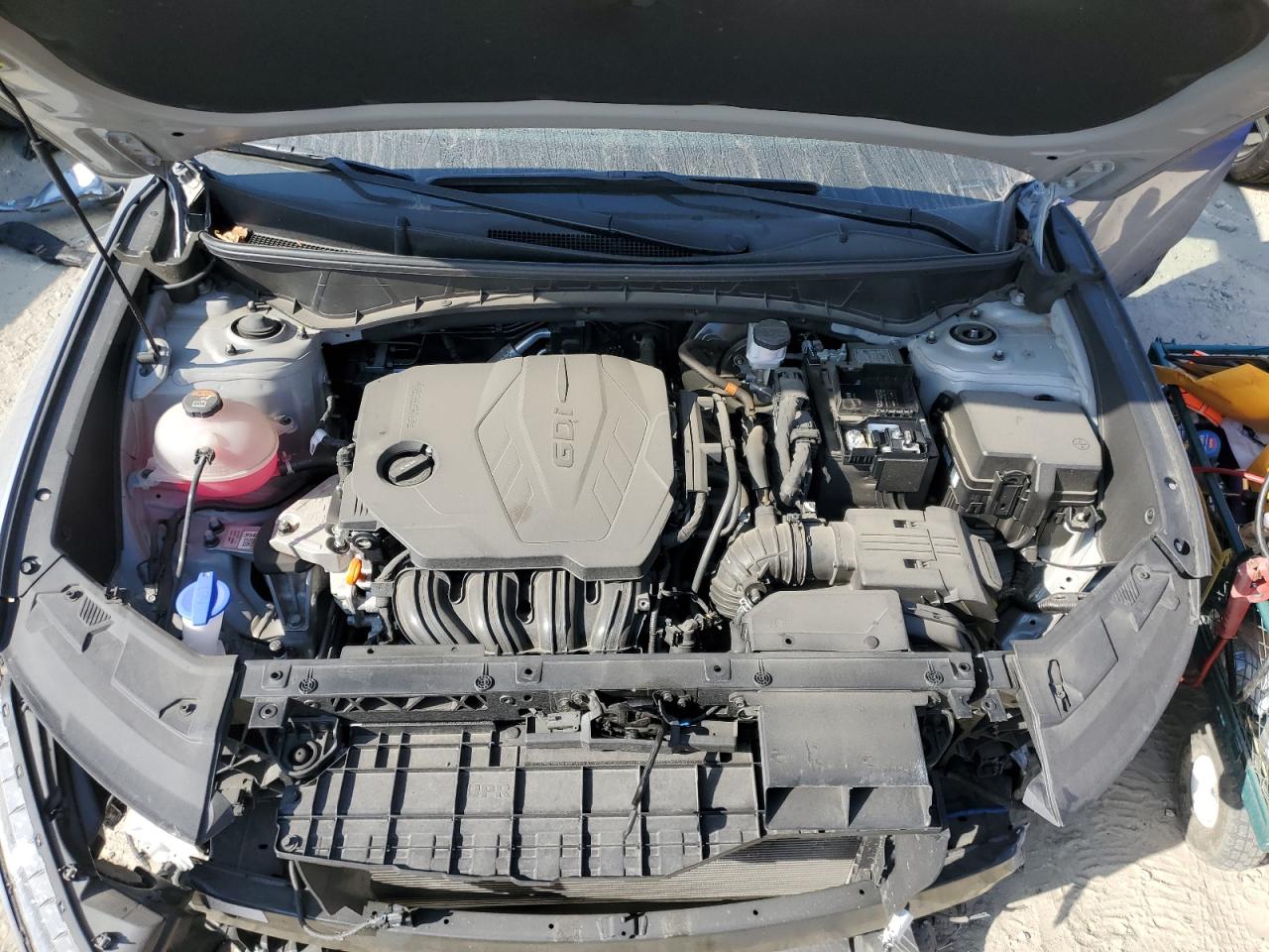 2022 Hyundai Tucson VIN 5NMJACAE5NH018465 Copart auction photo, front end / all over damage thumbnail 12
