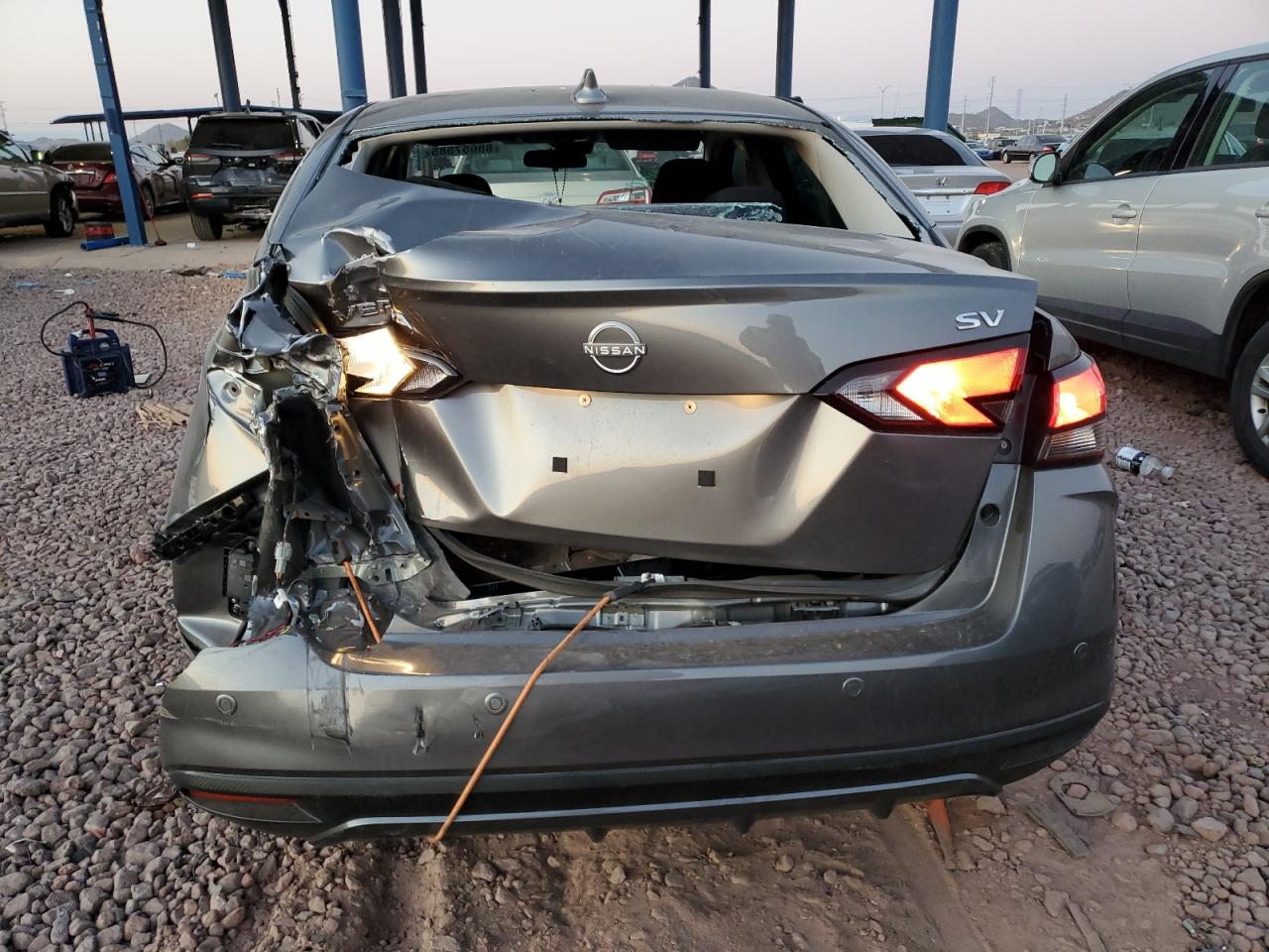 2024 Nissan Versa VIN 3N1CN8EV4RL877885 Copart auction photo, rear end / front end damage thumbnail 6