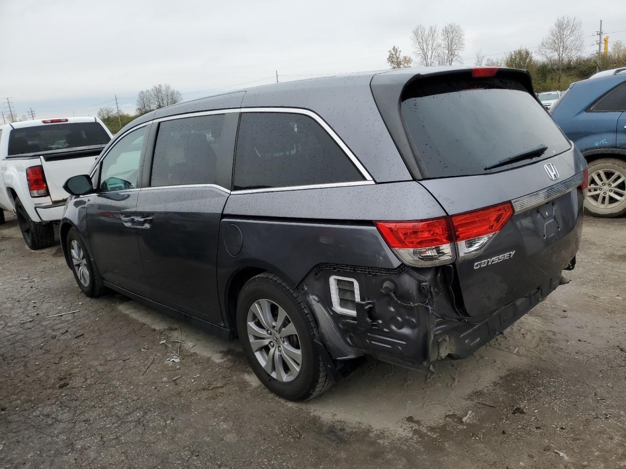 2015 Honda Odyssey VIN 5FNRL5H40FB122094 Copart auction photo, rear end / front end damage thumbnail 2