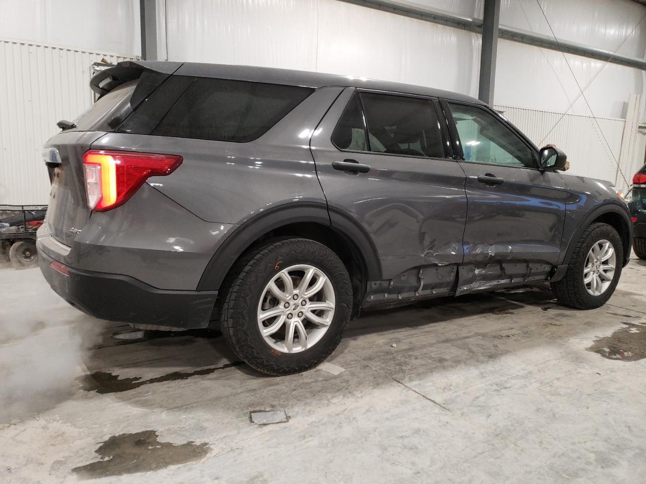 2021 Ford Explorer VIN 1FMSK8BH9MGA15836 Copart auction photo, side / hail damage thumbnail 3