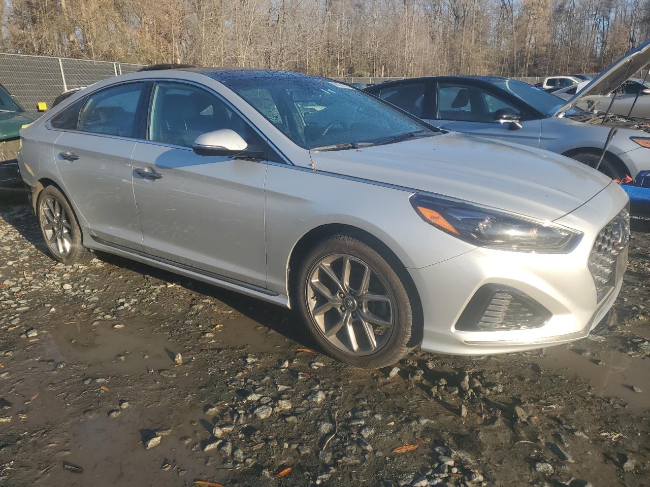 2019 Hyundai Sonata VIN 5NPE34AB0KH745194 Copart auction photo, rear end damage thumbnail 4