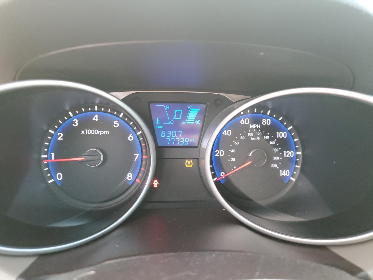 2013 Hyundai Tucson VIN KM8JU3AC0DU770339 Copart auction photo, front end damage thumbnail 9