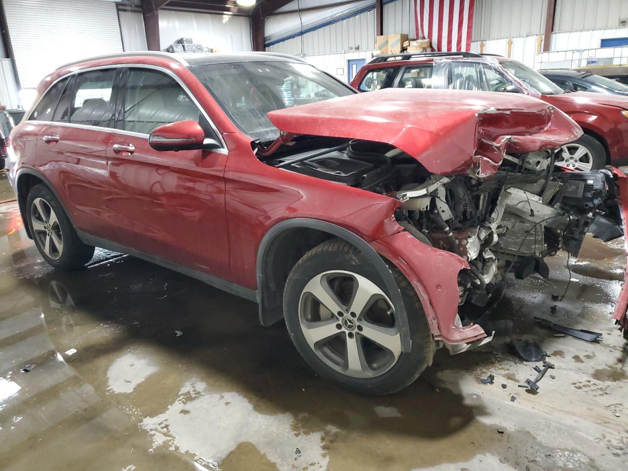 2018 Mercedes-Benz GLC VIN WDC0G4KB7JV100452 Copart auction photo, front end damage thumbnail 4