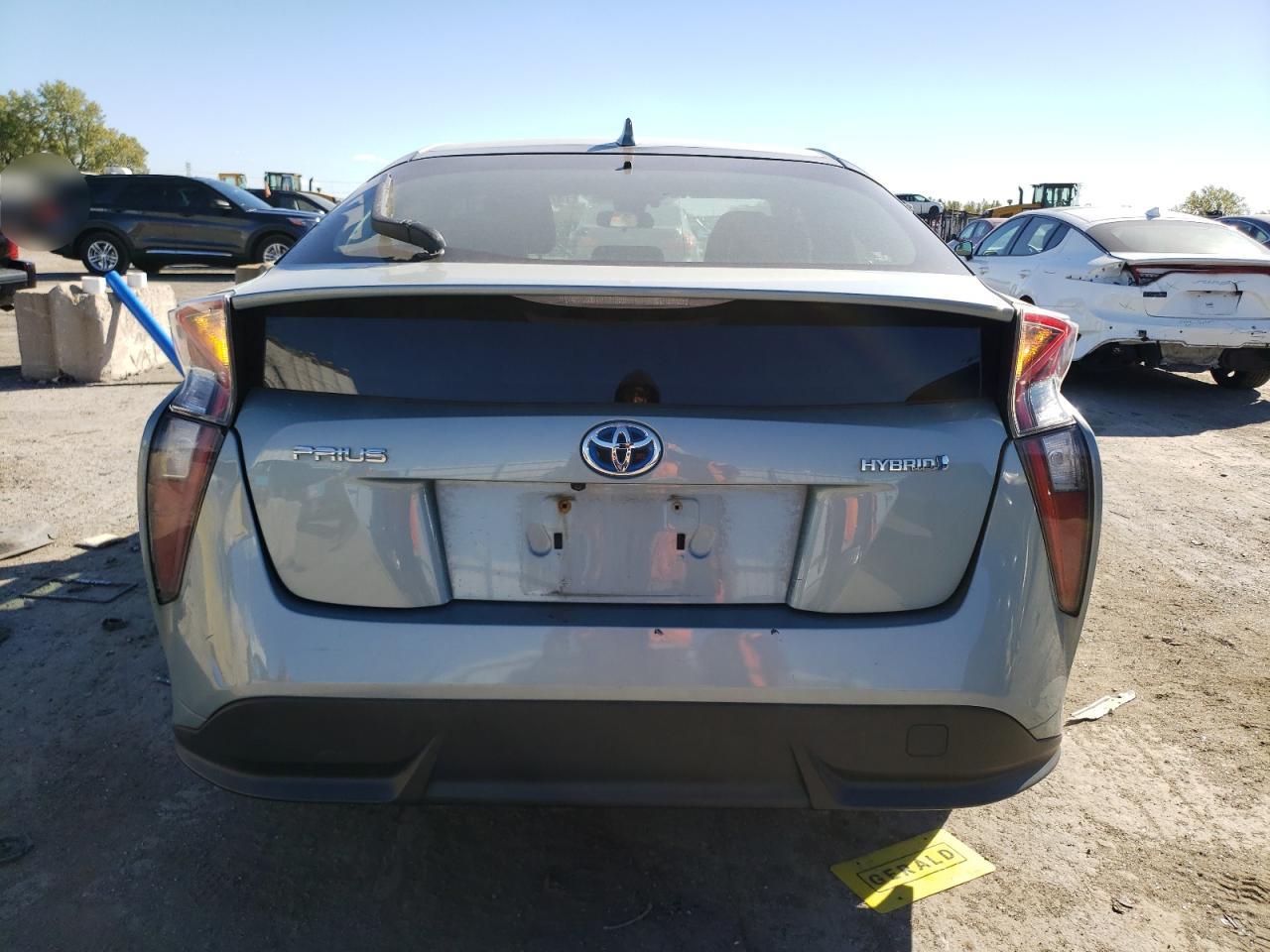 2017 Toyota Prius VIN JTDKARFU5H3530429 Copart auction photo, side / rear end damage thumbnail 6