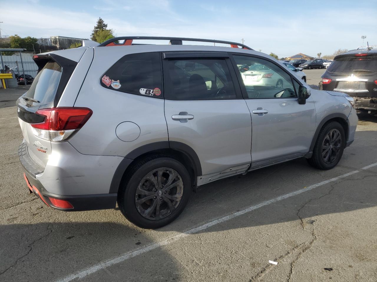 2021 Subaru Forester VIN JF2SKARC4MH510270 Copart auction photo, side damage thumbnail 3