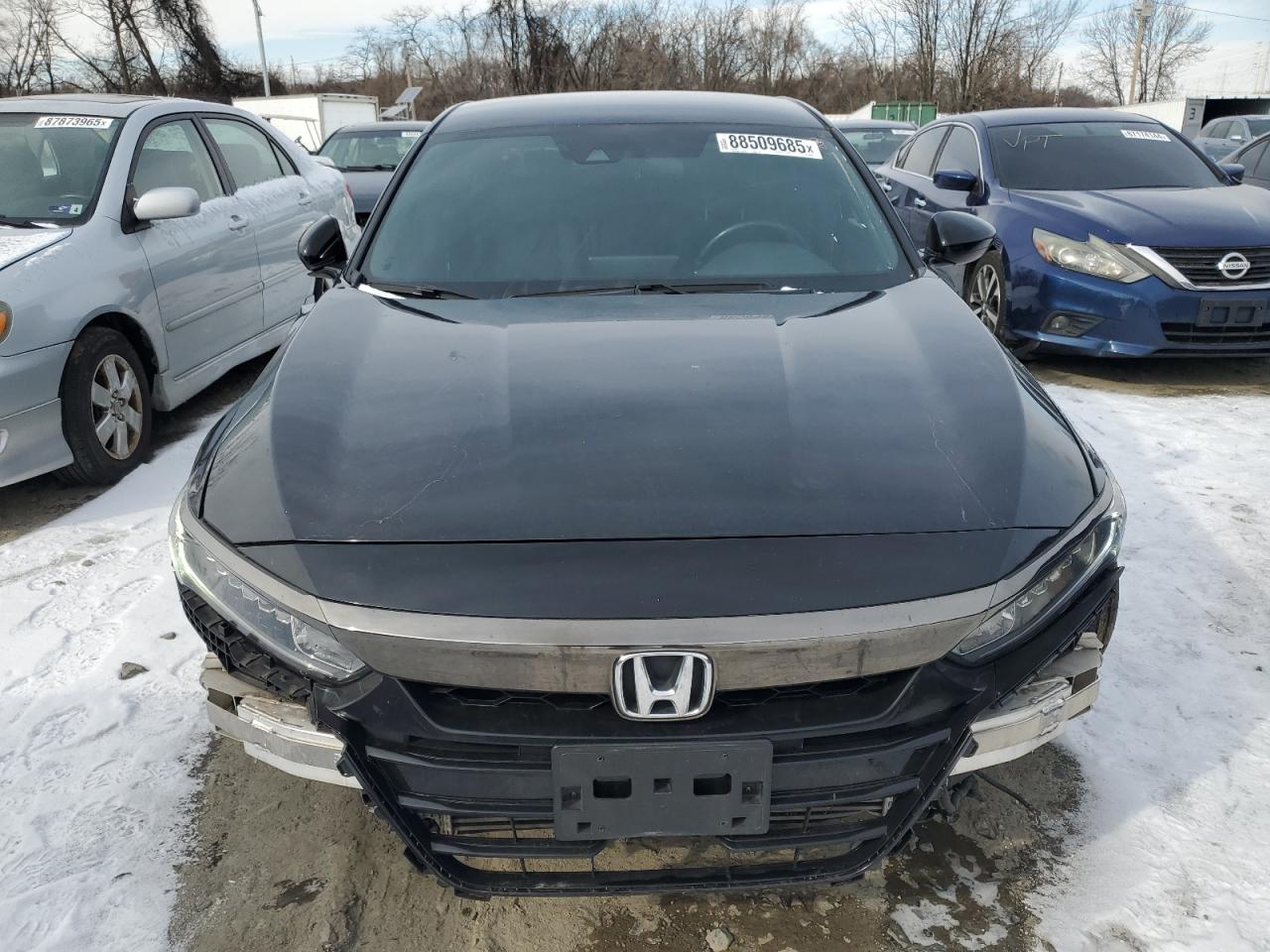 2020 Honda Accord VIN 1HGCV1F38LA083943 Copart auction photo, front end / side damage thumbnail 5
