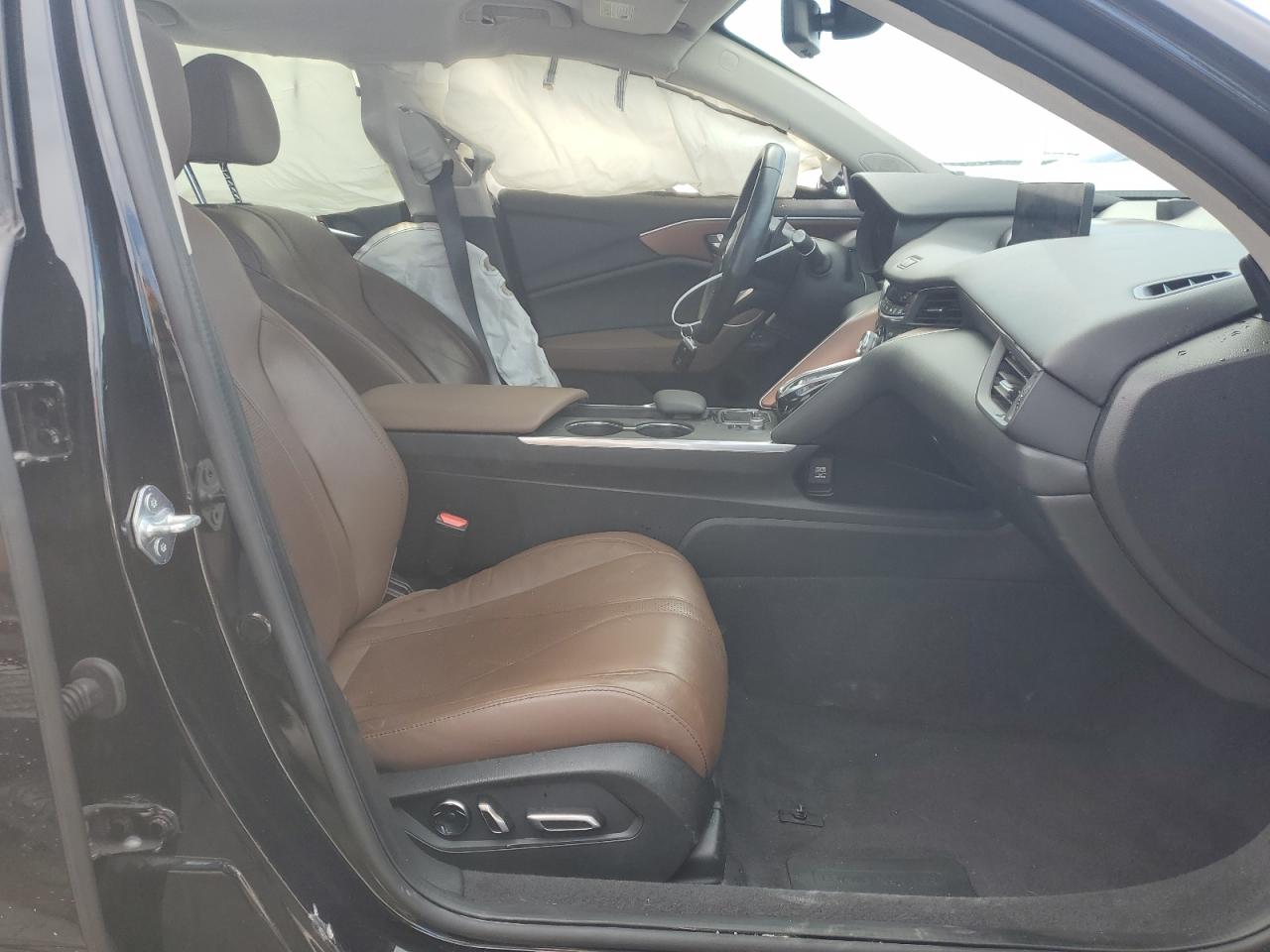 2021 Acura TLX VIN 19UUB6F47MA004136 Copart auction photo, side damage thumbnail 7