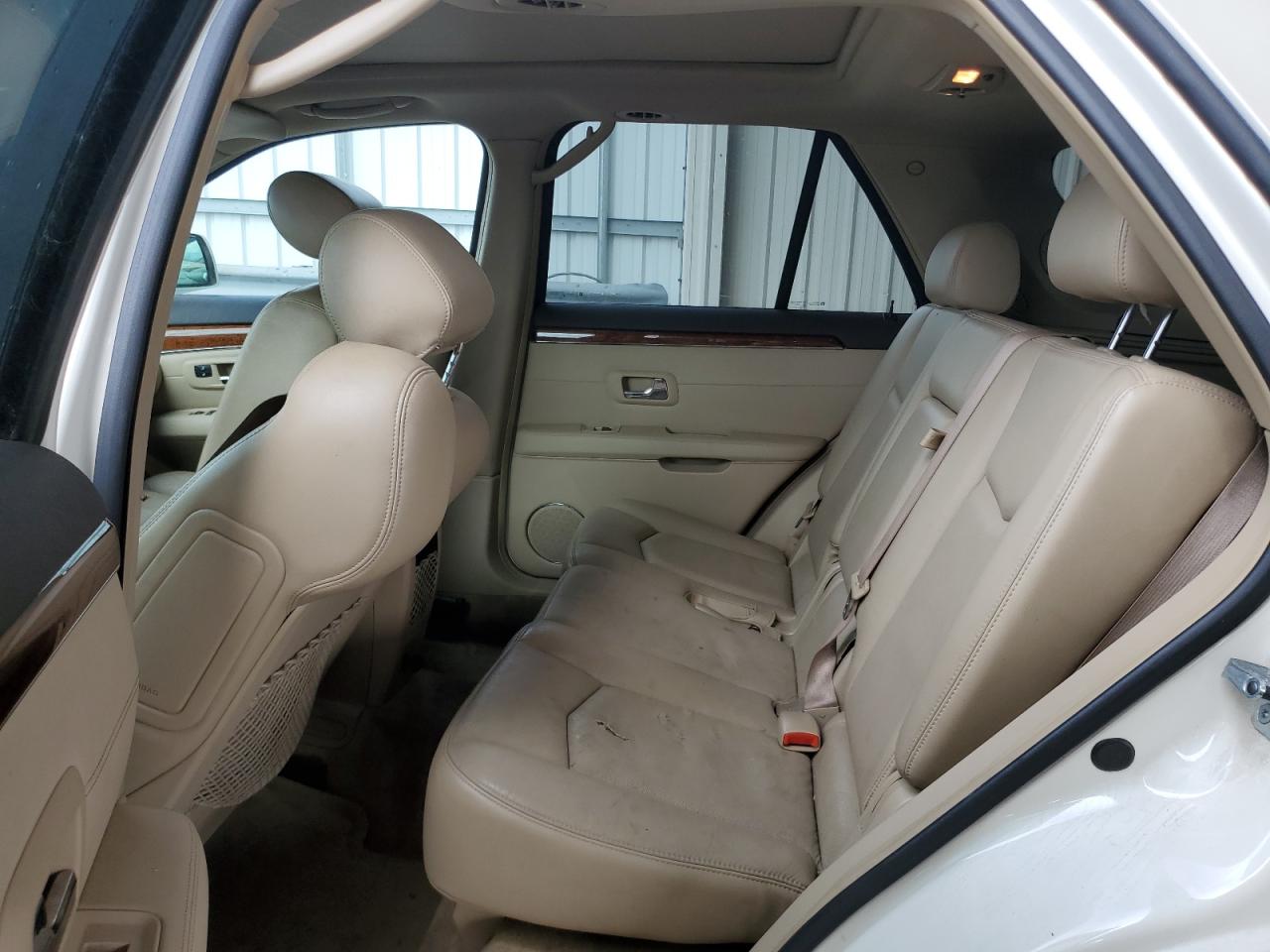 2007 Cadillac SRX VIN 1GYEE637370136808 Copart auction photo, rear end / side damage thumbnail 11