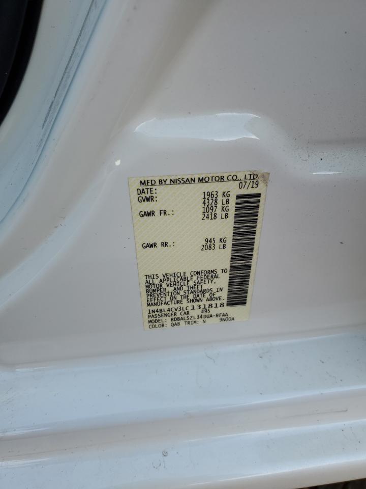 2020 Nissan Altima VIN 1N4BL4CV3LC131818 Copart auction photo, front end damage thumbnail 14