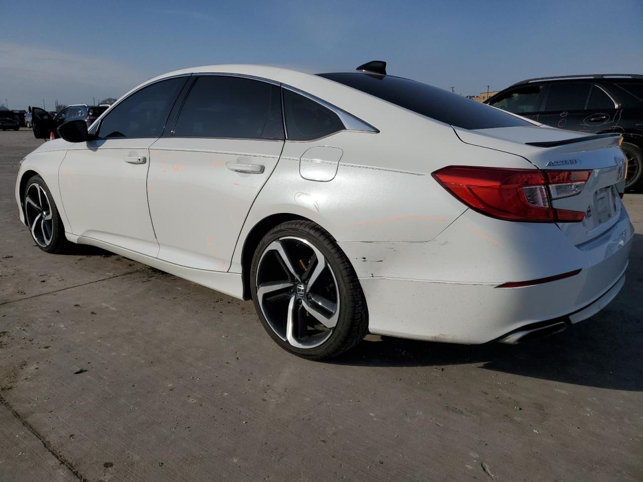 2021 Honda Accord VIN 1HGCV1F30MA095943 Copart auction photo, side / rear end damage thumbnail 2