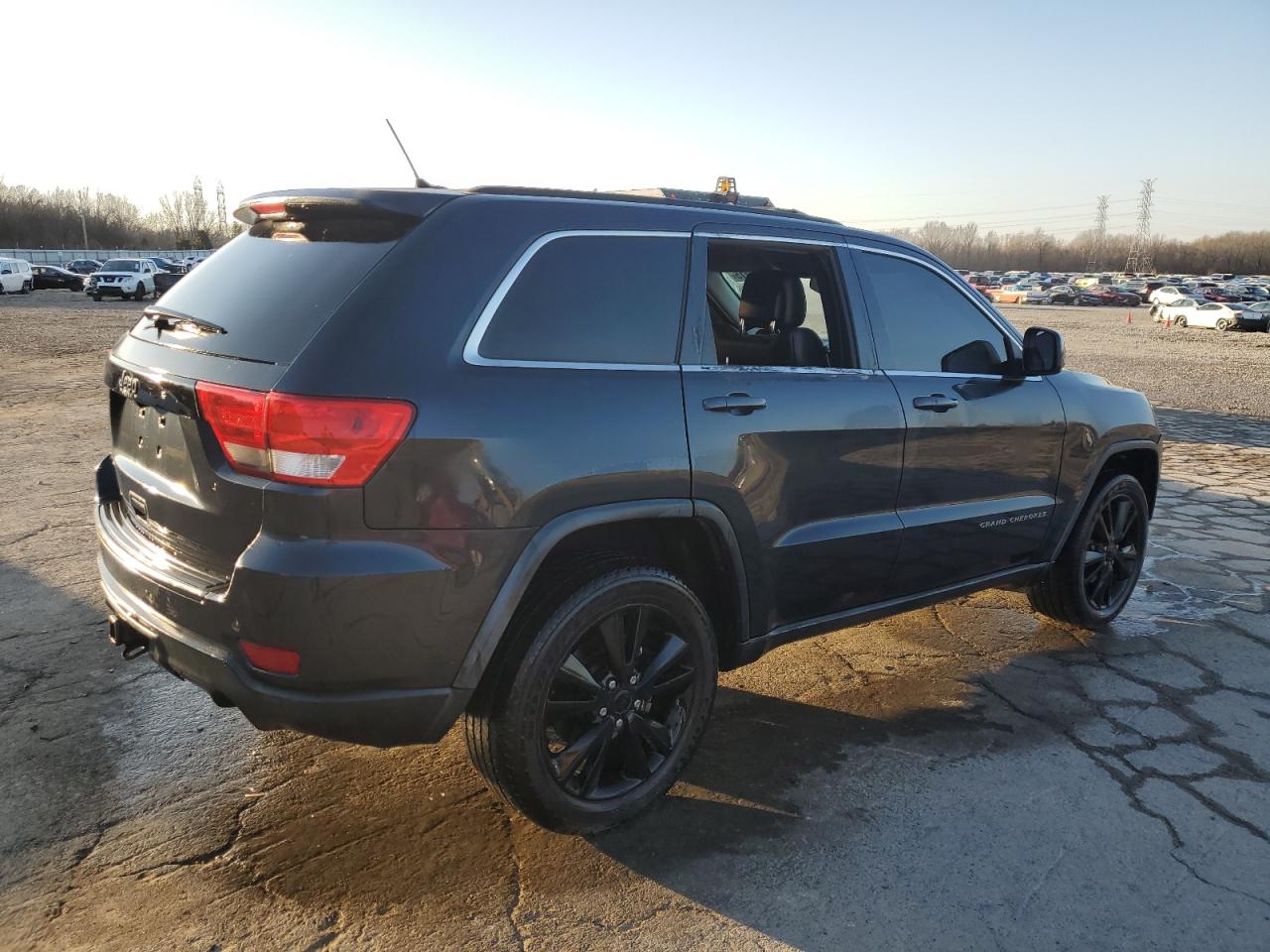 2012 Jeep Grand Cherokee VIN 1C4RJFAG4CC350284 Copart auction photo, side damage thumbnail 3