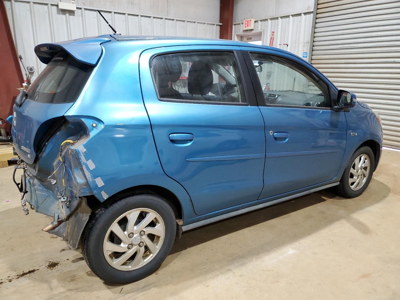 2017 Mitsubishi Mirage VIN ML32A4HJ5HH002451 Copart auction photo, rear end / mechanical damage thumbnail 3