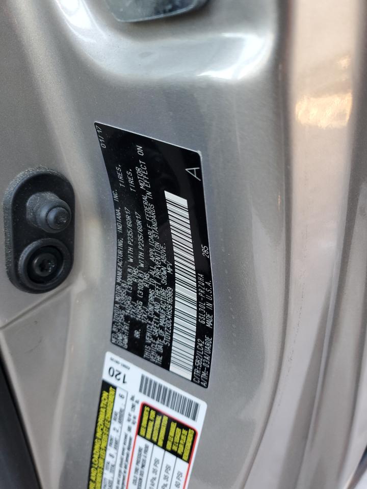 2017 Toyota Sienna VIN 5TDYZ3DC4HS816989 Copart auction photo, front end damage thumbnail 14