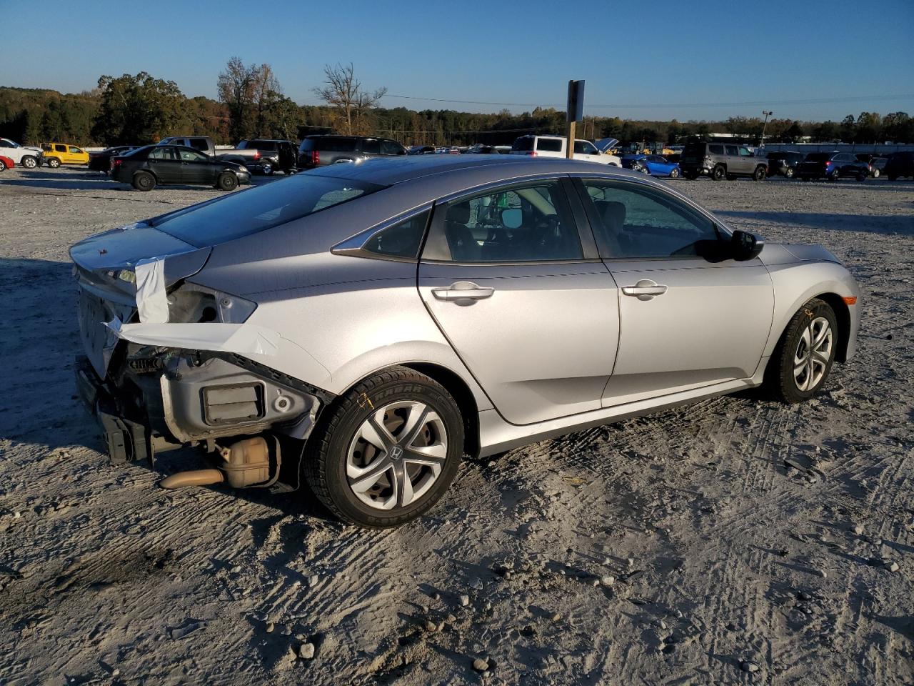 2018 Honda Civic VIN 19XFC2F58JE030002 Copart auction photo, rear end damage thumbnail 3