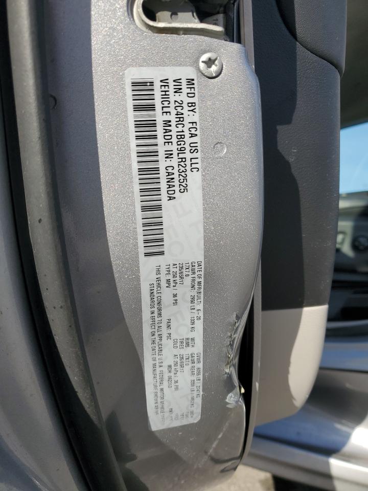 2020 Chrysler Pacifica VIN 2C4RC1BG9LR232525 Copart auction photo, front end / side damage thumbnail 14