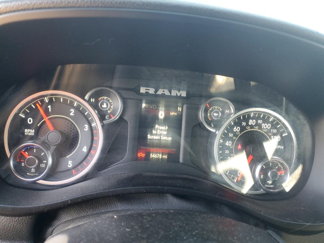 2022 RAM 2500 VIN 3C6UR5DL2NG297114 Copart auction photo, front end damage thumbnail 9