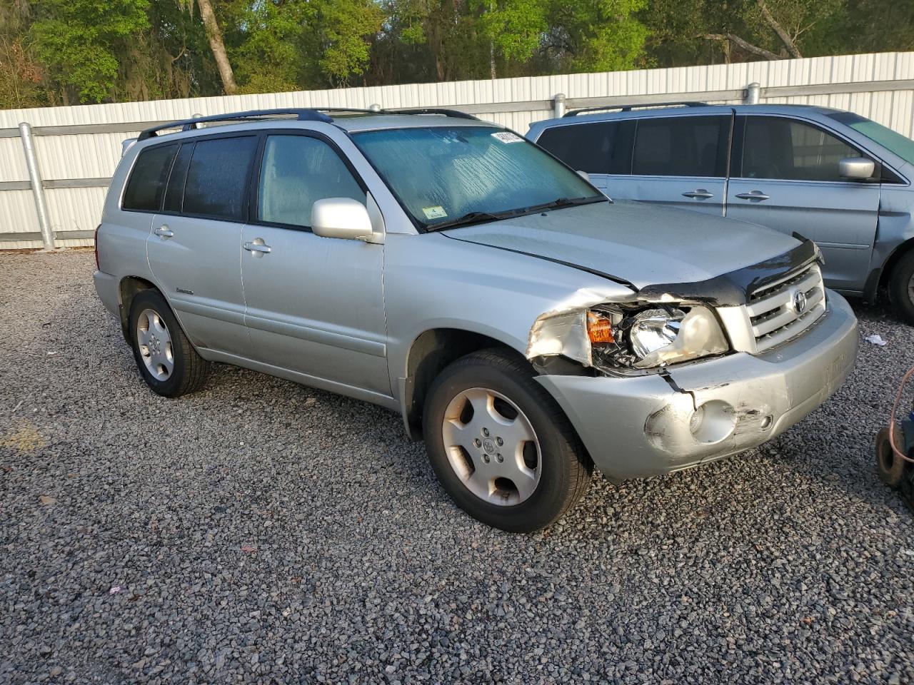 2007 Toyota Highlander VIN JTEEP21A070224489 Copart auction photo, front end / rear end damage thumbnail 4