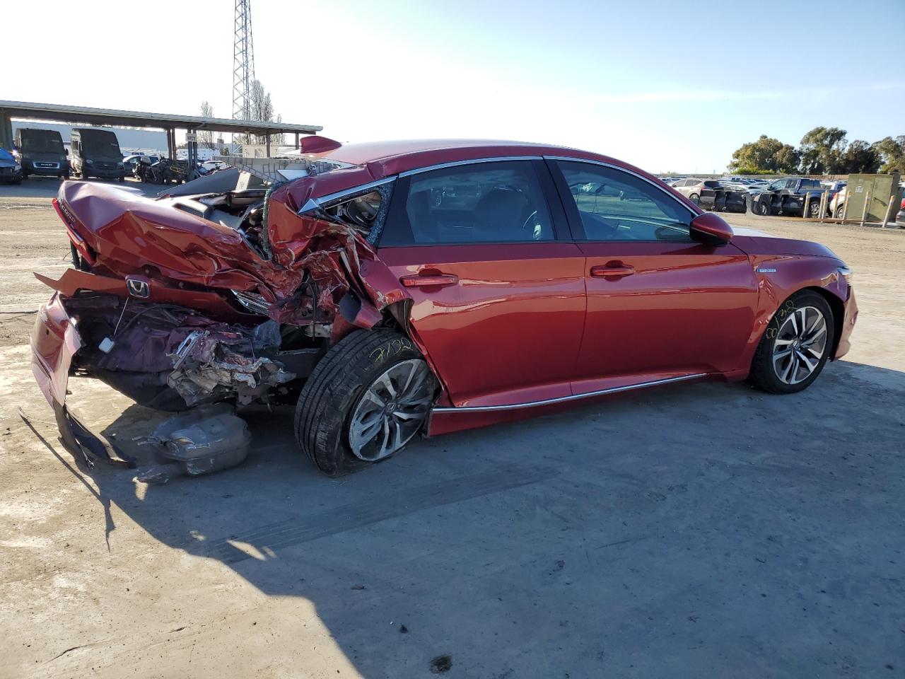 2021 Honda Accord VIN 1HGCV3F59MA022826 Copart auction photo, rear end / front end damage thumbnail 3