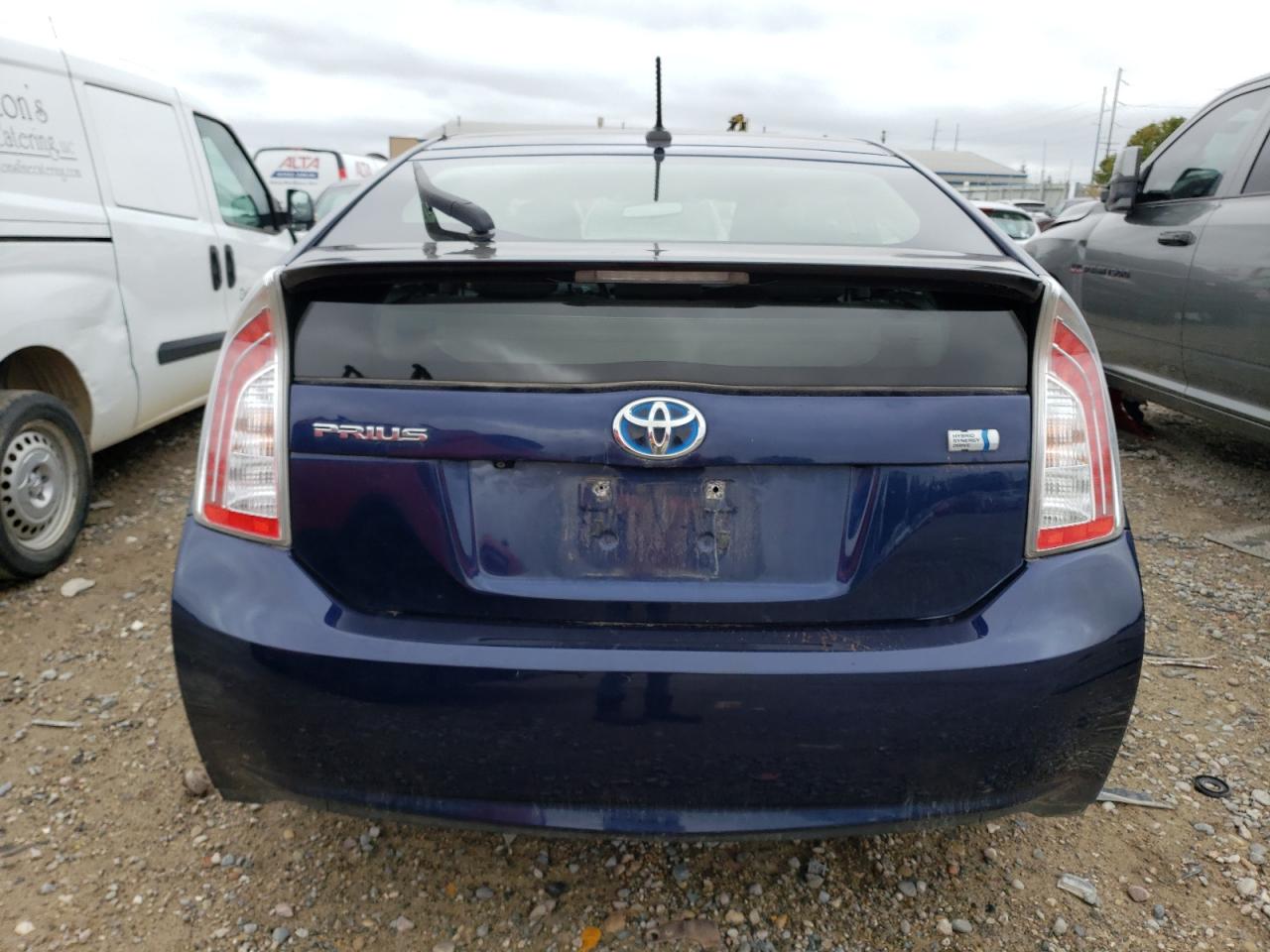 2012 Toyota Prius VIN JTDKN3DU1C1605202 Copart auction photo, front end / side damage thumbnail 6