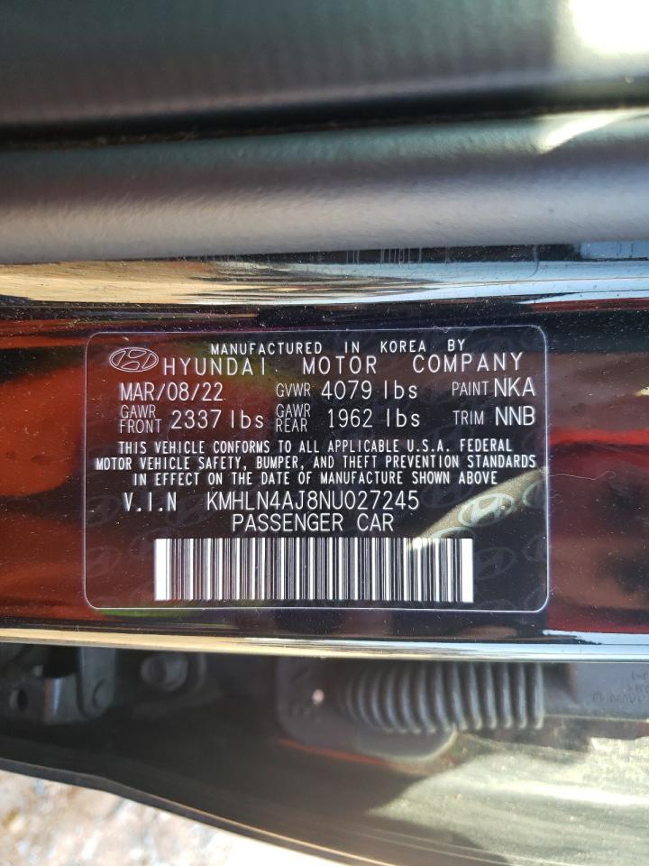 2022 Hyundai Elantra VIN KMHLN4AJ8NU027245 Copart auction photo, rear end damage thumbnail 14