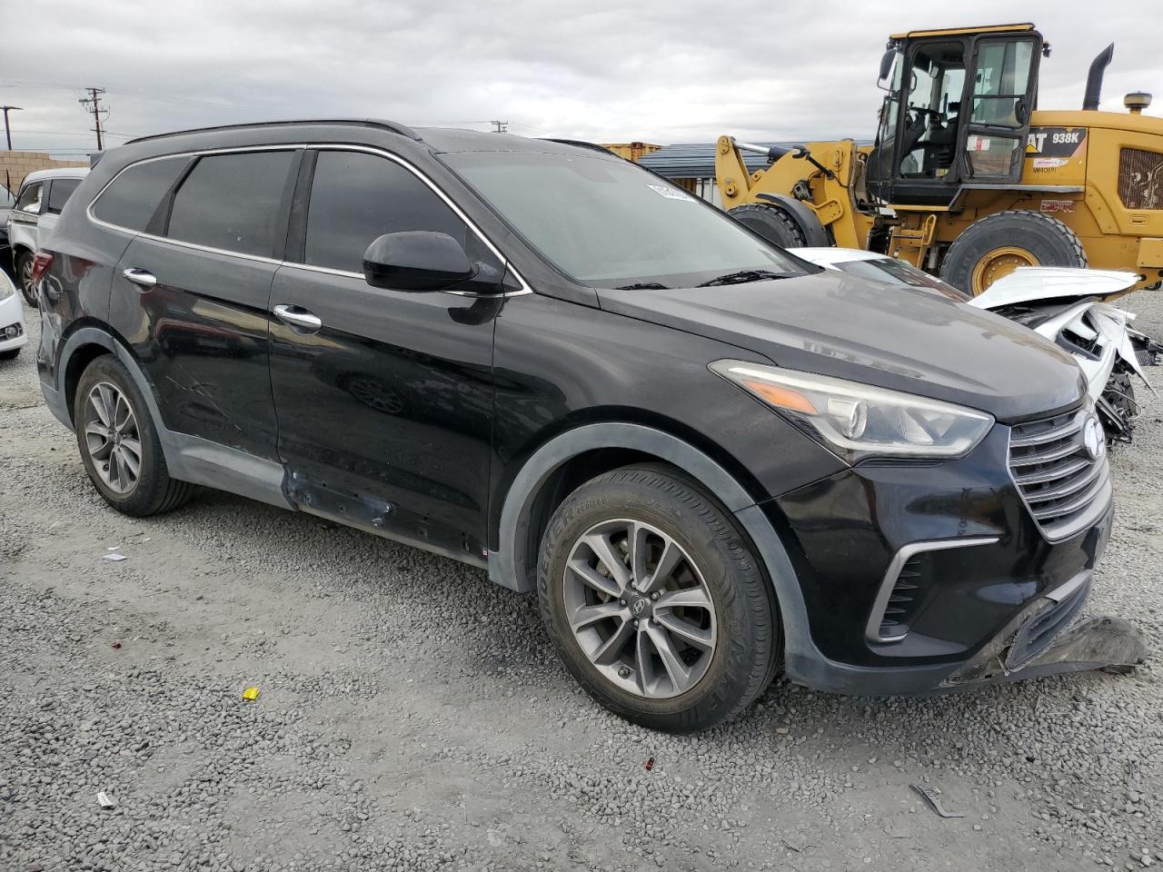 2017 Hyundai Santa Fe VIN KM8SM4HF9HU190510 Copart auction photo, undercarriage / front end damage thumbnail 4
