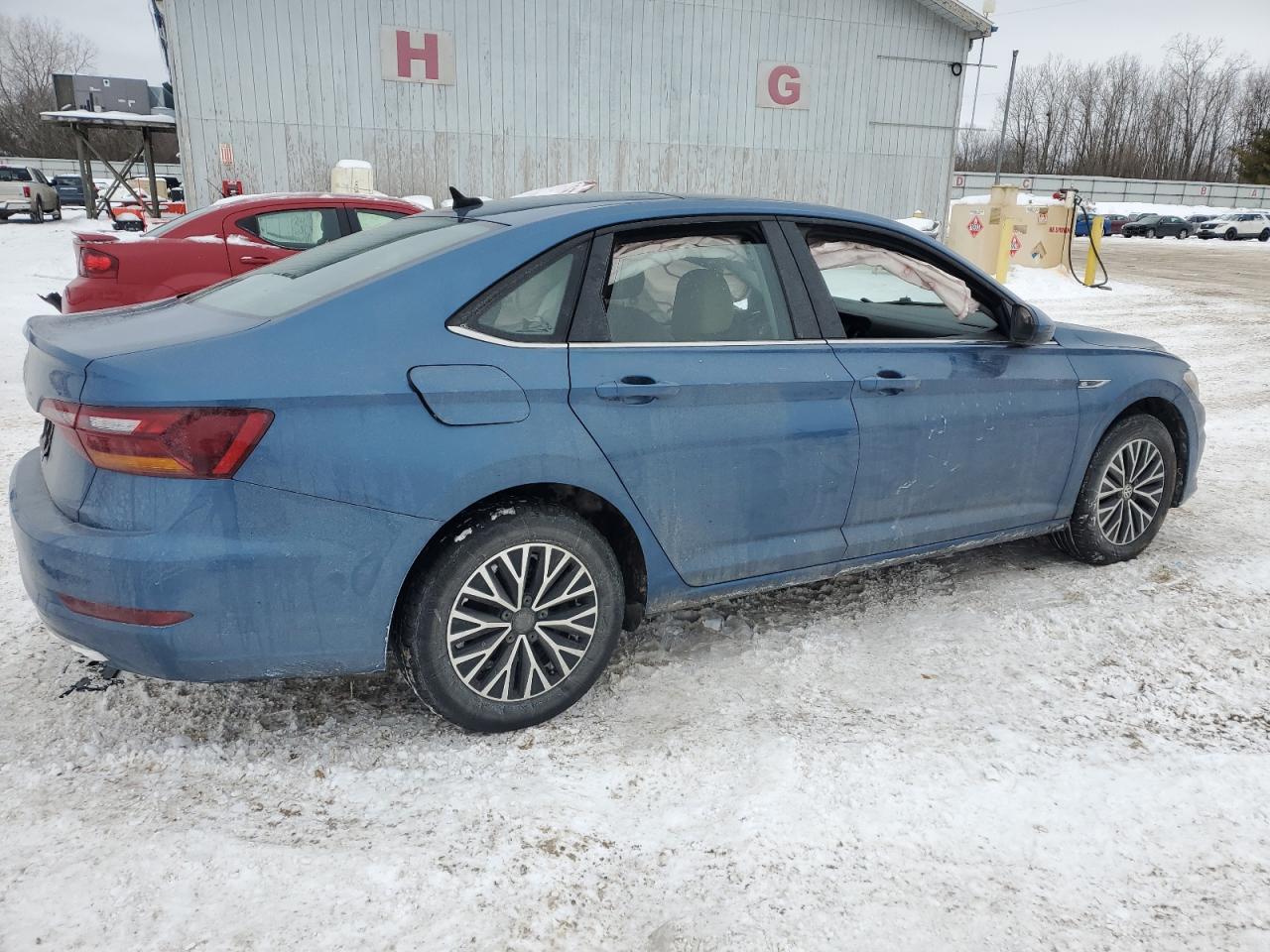 2019 Volkswagen Jetta VIN 3VWE57BUXKM026568 Copart auction photo, side / front end damage thumbnail 3