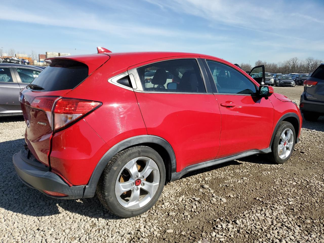 2016 Honda HR-V VIN 3CZRU6H55GM741048 Copart auction photo, rear end damage thumbnail 3