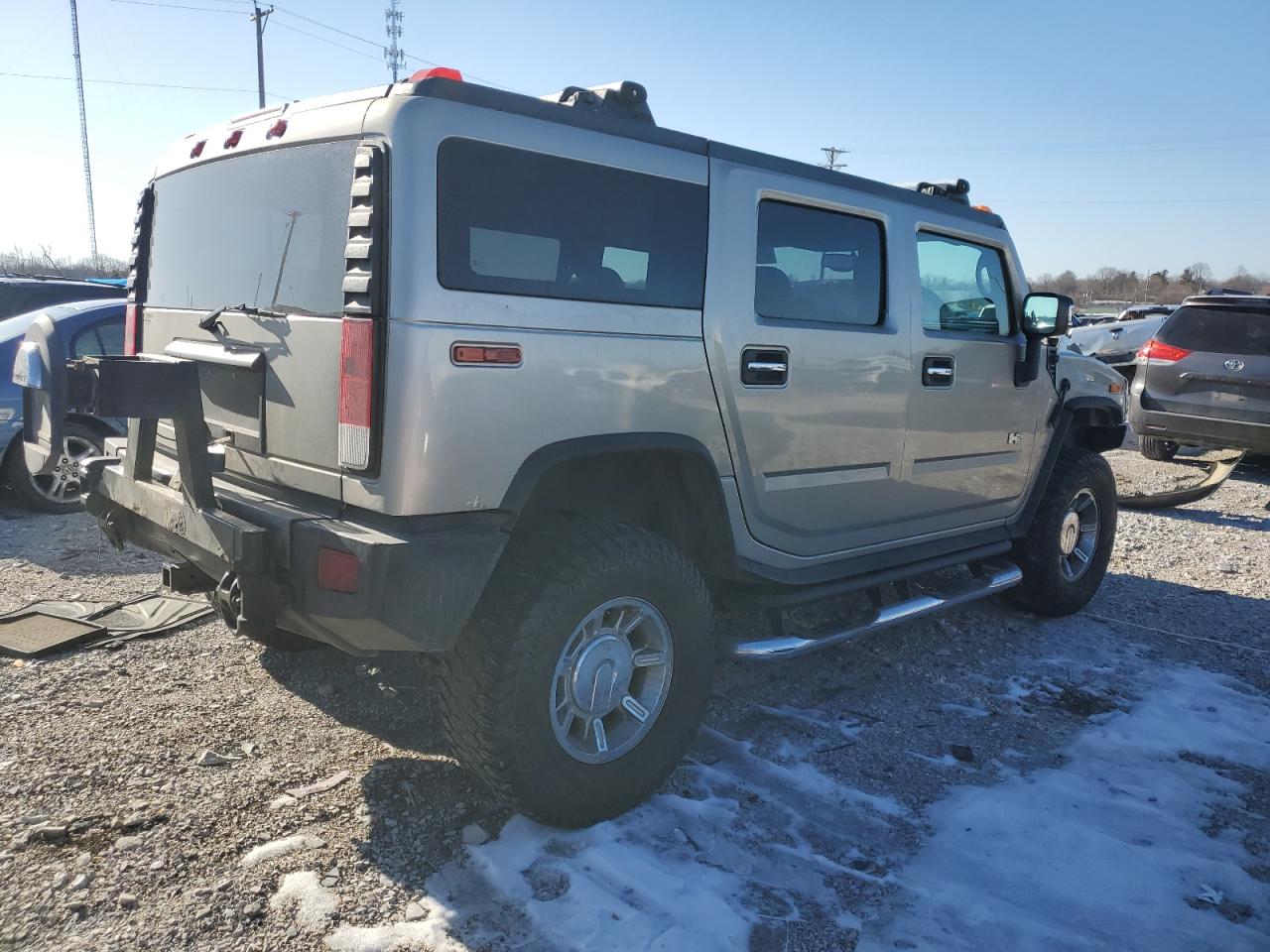 2005 Hummer H2 VIN 5GRGN23U55H128736 Copart auction photo, front end damage thumbnail 3
