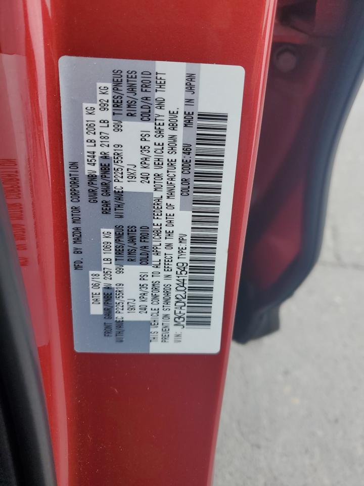 2018 Mazda CX-5 VIN JM3KFADM2J0441549 Copart auction photo, rear end / front end damage thumbnail 14
