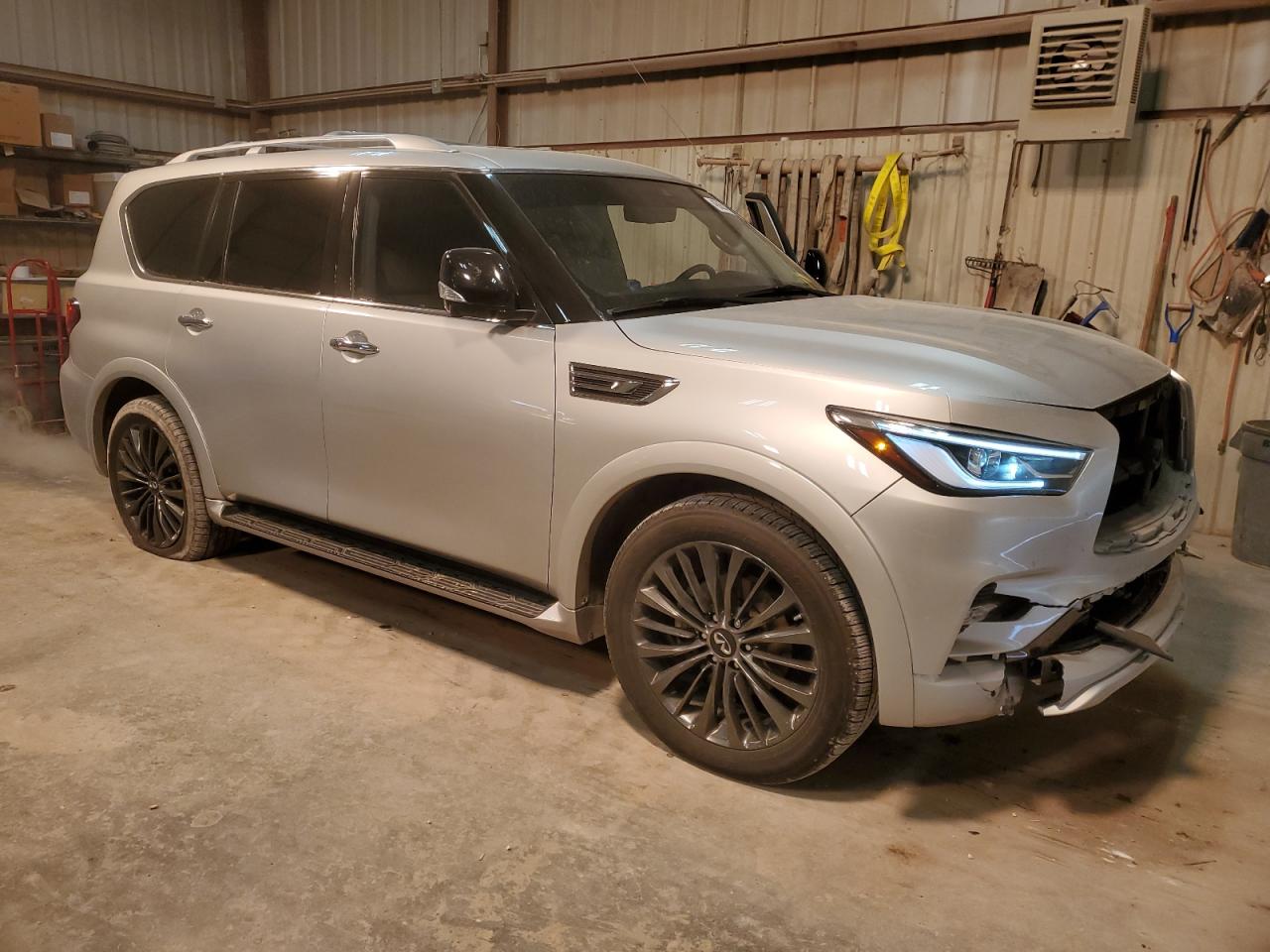 2021 Infiniti QX80 VIN JN8AZ2AFXM9720484 Copart auction photo, front end / minor dent/scratches damage thumbnail 4