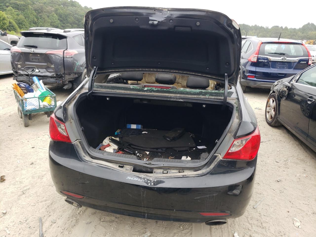 2013 Hyundai Sonata VIN 5NPEC4AB8DH798924 Copart auction photo, burn / all over damage thumbnail 6