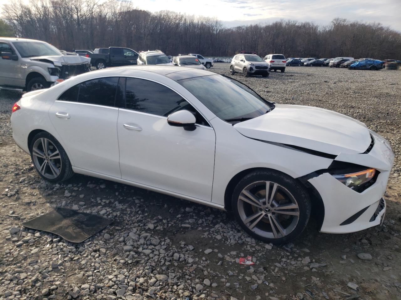 2021 Mercedes-Benz CLA-klasse VIN W1K5J4GBXMN195766 Copart auction photo, front end damage thumbnail 4