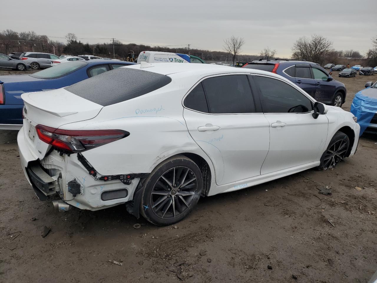 2022 Toyota Camry VIN 4T1G11AK4NU699825 Copart auction photo, all over damage thumbnail 3