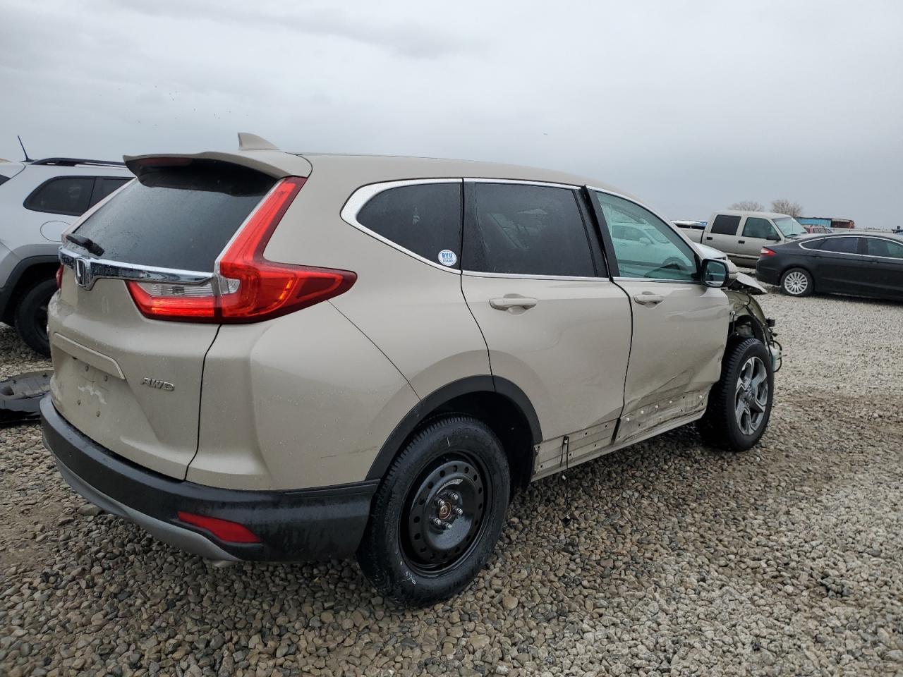 2019 Honda CR-V VIN 5J6RW2H83KL016023 Copart auction photo, front end / side damage thumbnail 3