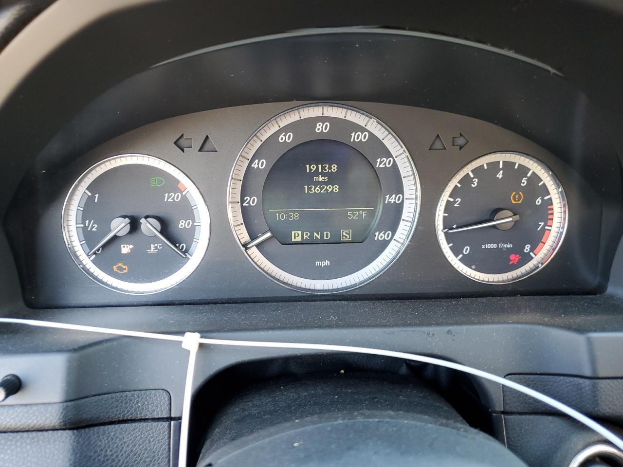 2009 Mercedes-Benz C-klasse VIN WDDGF54X29R041133 Copart auction photo, water/flood damage thumbnail 9