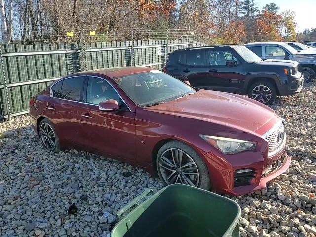 2014 Infiniti Q50 VIN JN1BV7AR1EM700662 Copart auction photo, front end damage thumbnail 11