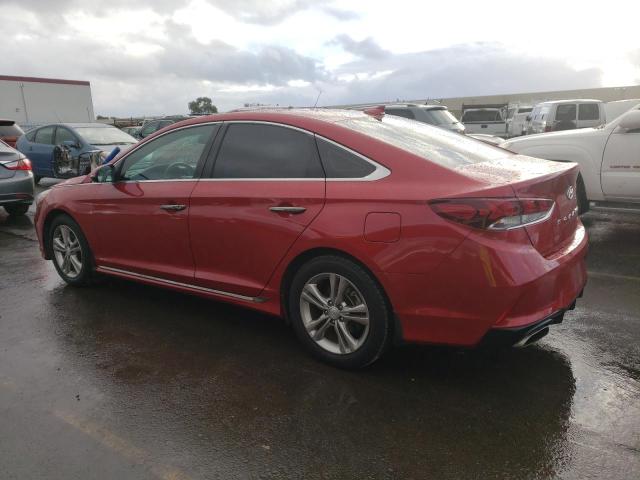 2019 Hyundai Sonata VIN 5NPE34AF9KH808375 Copart auction photo, front end / side damage thumbnail 2
