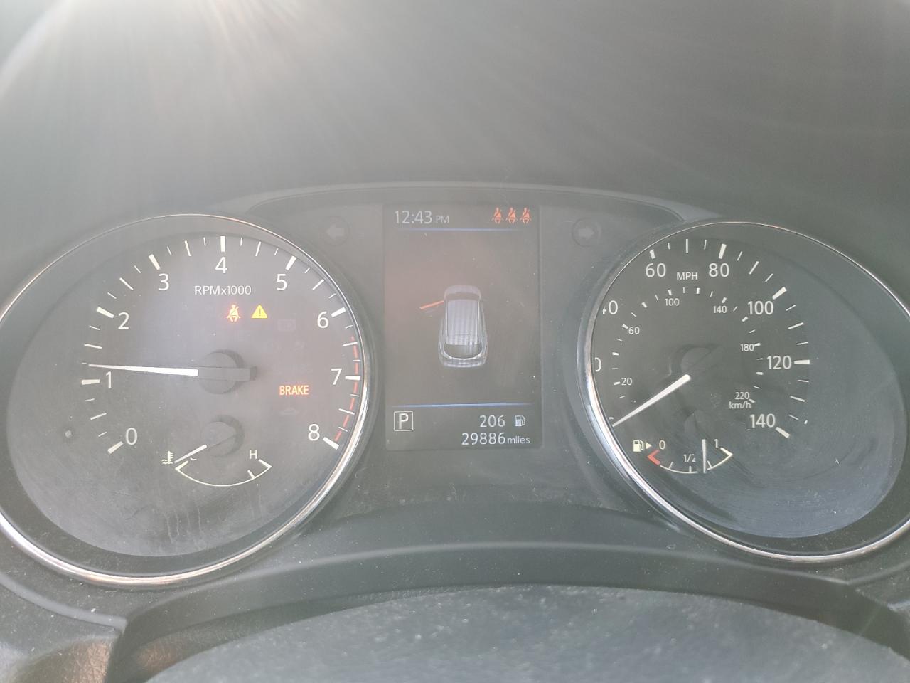 2020 Nissan Rogue VIN JN1BJ1CWXLW393361 Copart auction photo, hail / side damage thumbnail 9