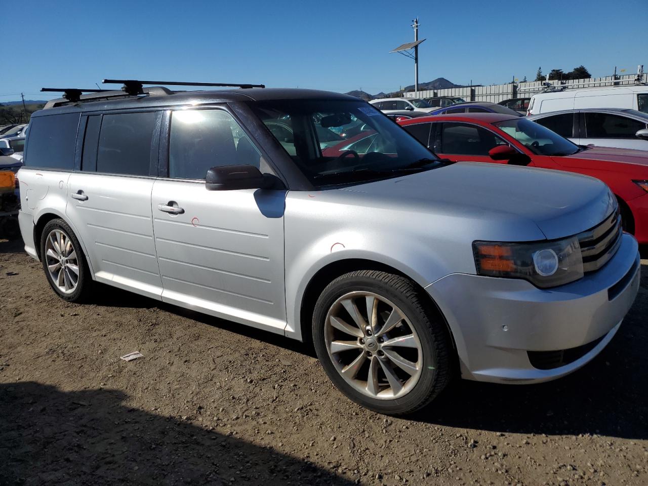 2011 Ford Flex VIN 2FMHK6DT0BBD24986 Copart auction photo, front end / side damage thumbnail 4