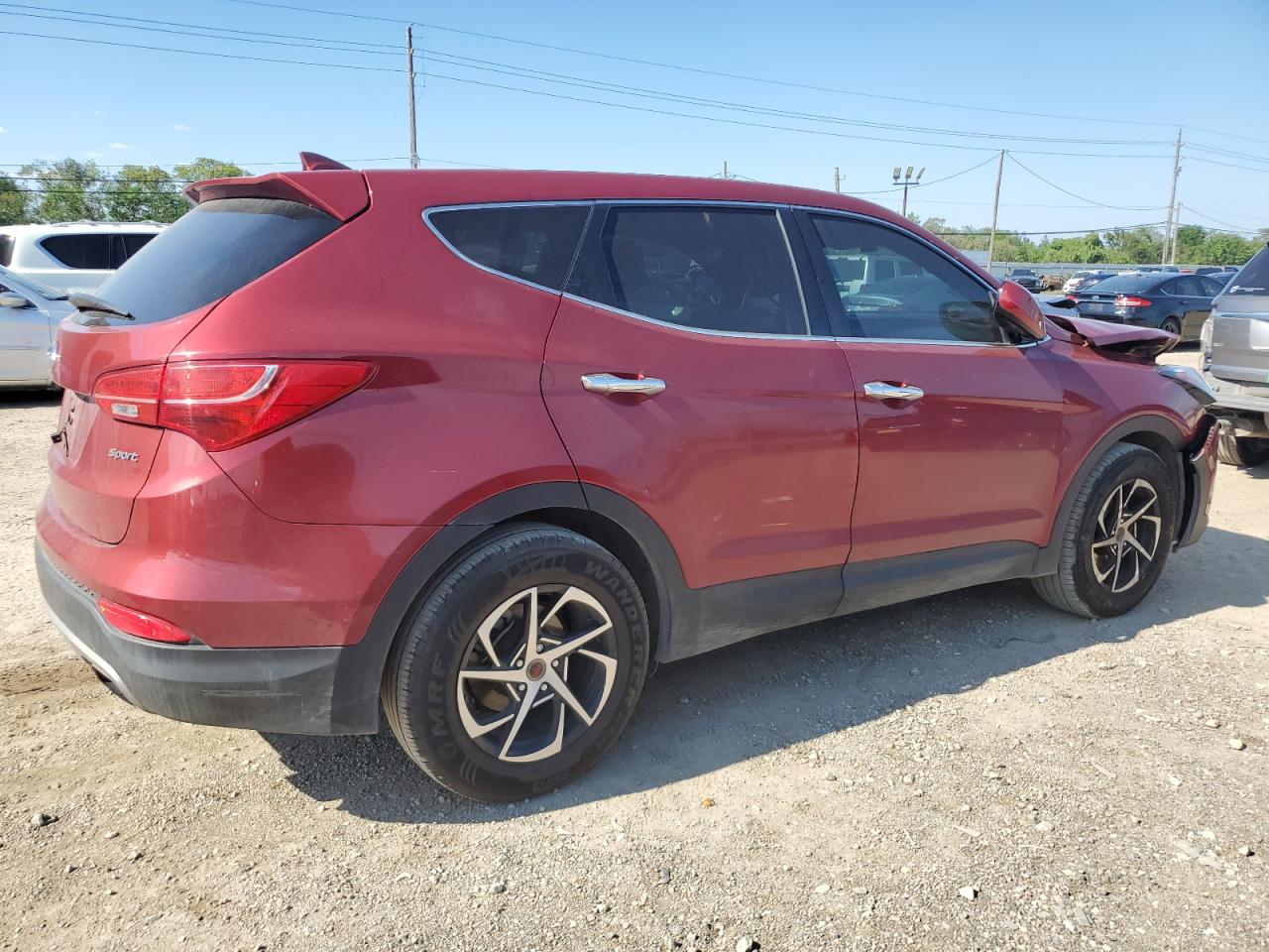 2013 Hyundai Santa Fe VIN 5XYZT3LB6DG114596 Copart auction photo, front end / undercarriage damage thumbnail 3