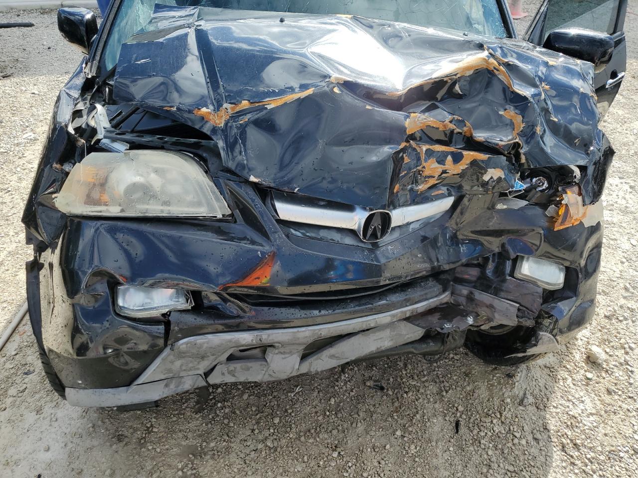 2004 Acura MDX VIN 2HNYD18824H522423 Copart auction photo, front end / side damage thumbnail 12