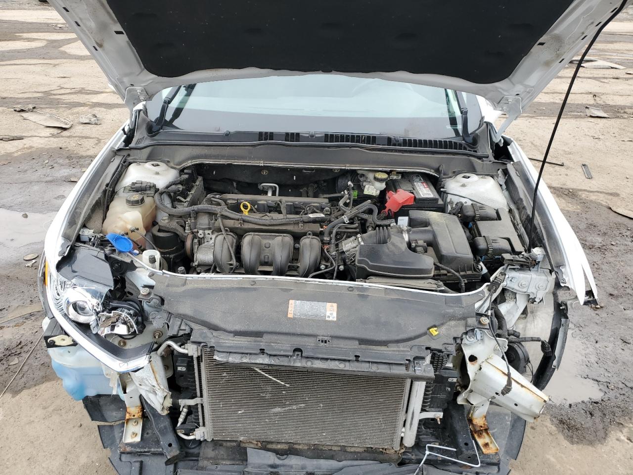 2016 Ford Fusion VIN 3FA6P0H75GR359383 Copart auction photo, undercarriage / front end damage thumbnail 11