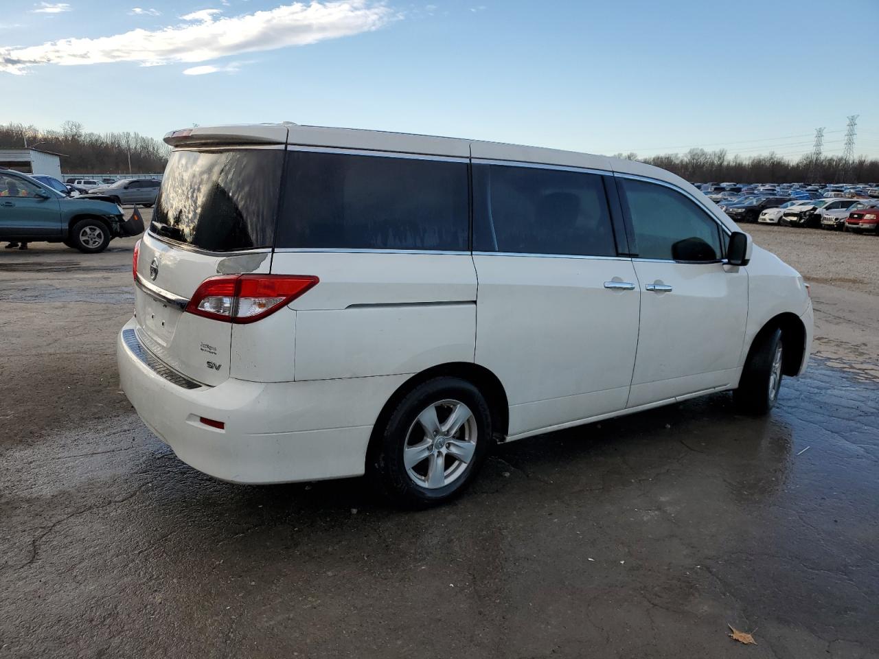 2013 Nissan Quest VIN JN8AE2KPXD9066377 Copart auction photo, front end damage thumbnail 3