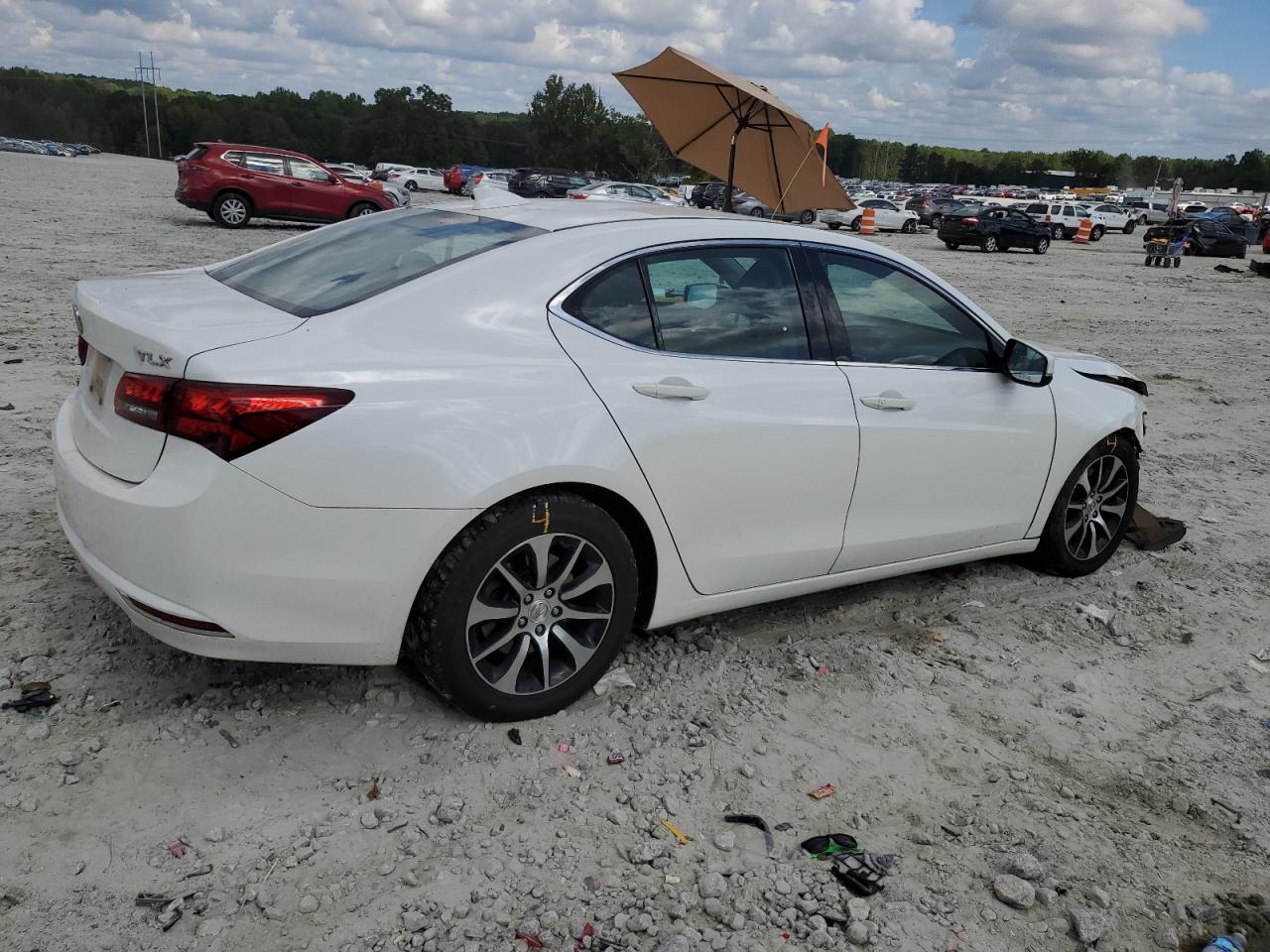 2015 Acura TLX VIN 19UUB1F31FA019163 Copart auction photo, front end damage thumbnail 3