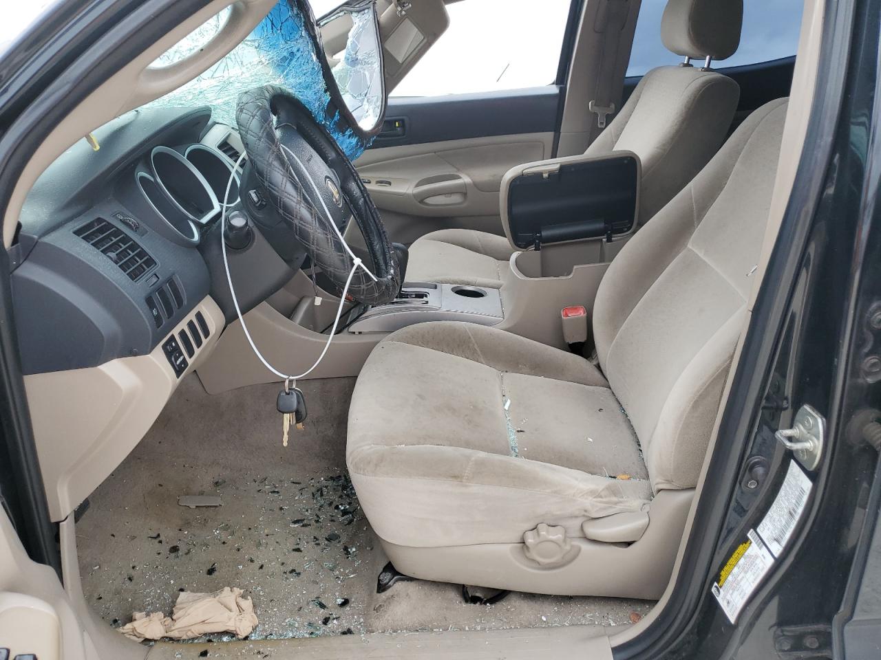 2007 Toyota Tacoma VIN 3TMJU62N97M045997 Copart auction photo, all over / rollover damage thumbnail 7