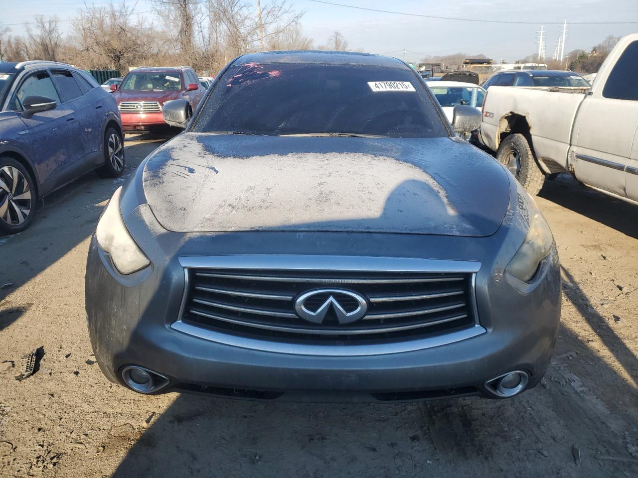 2014 Infiniti QX70 VIN JN8CS1MU0EM452061 Copart auction photo, rear end damage thumbnail 5