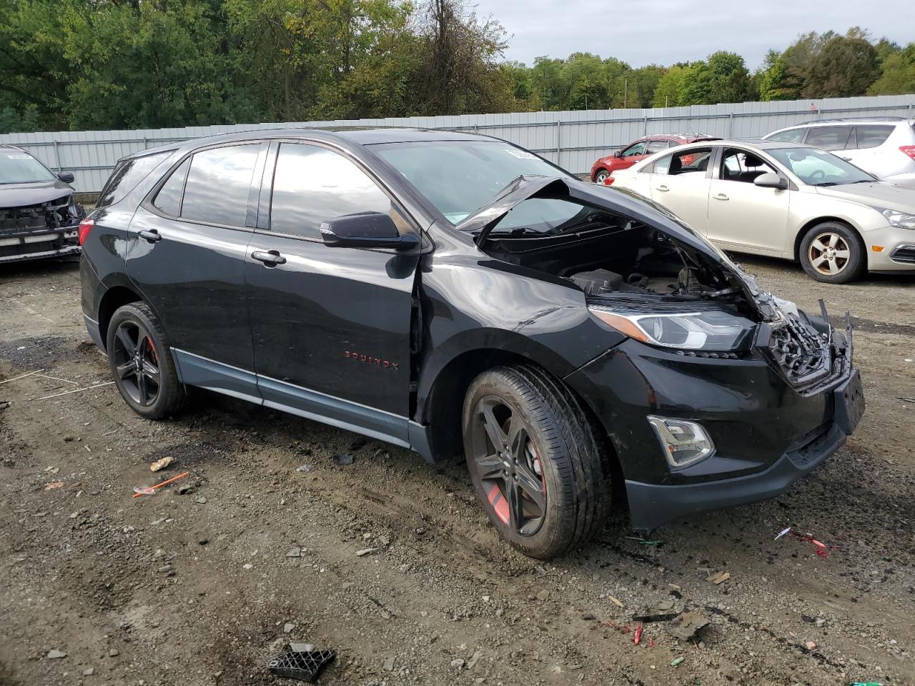 2019 Chevrolet Equinox VIN 2GNAXVEX0K6294861 Copart auction photo, front end / side damage thumbnail 4