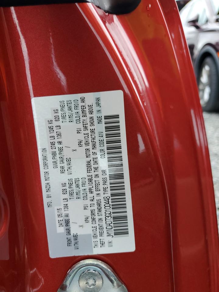 2016 Mazda MX-5 VIN JM1NDAD73G0100448 Copart auction photo, water/flood damage thumbnail 13