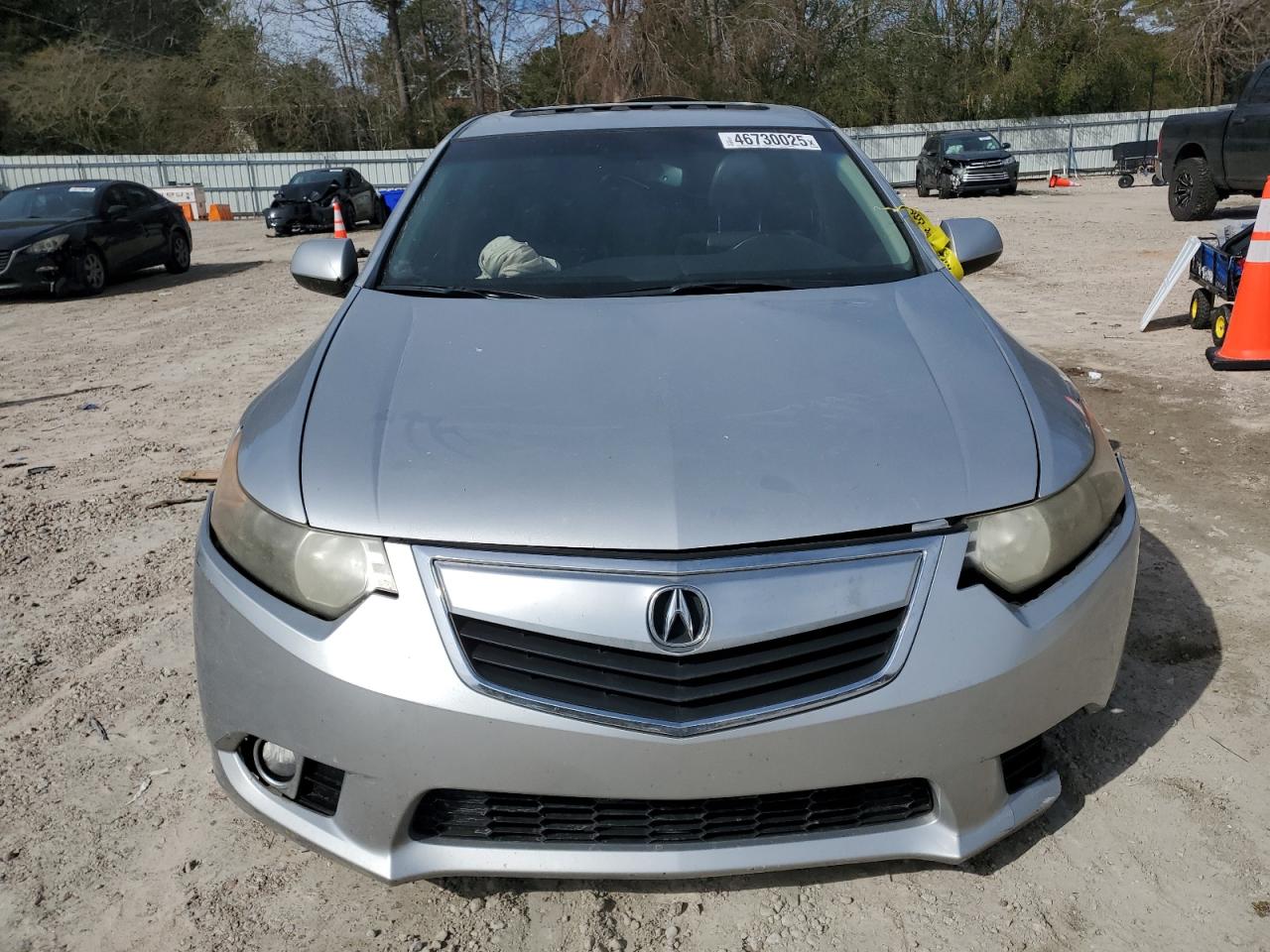2012 Acura TSX VIN JH4CU2F40CC028650 Copart auction photo, front end / undercarriage damage thumbnail 5
